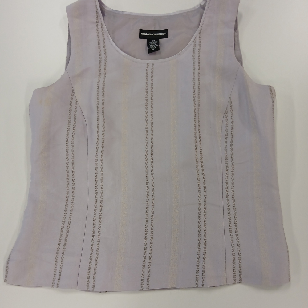 Women's Norton McNaughton Lavender Lined Sleeveless Polyester Rayon Size 12